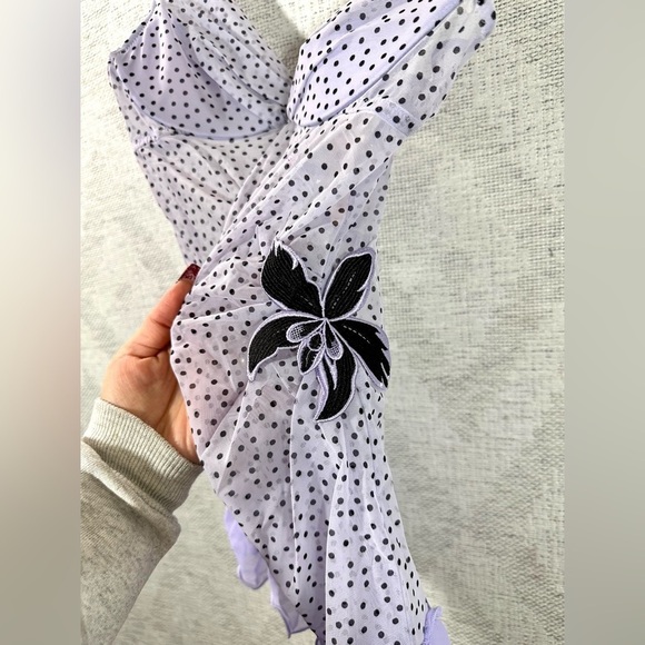 NWT victoria's secret purple polka dot chemise size 34C - Picture 2 of 10